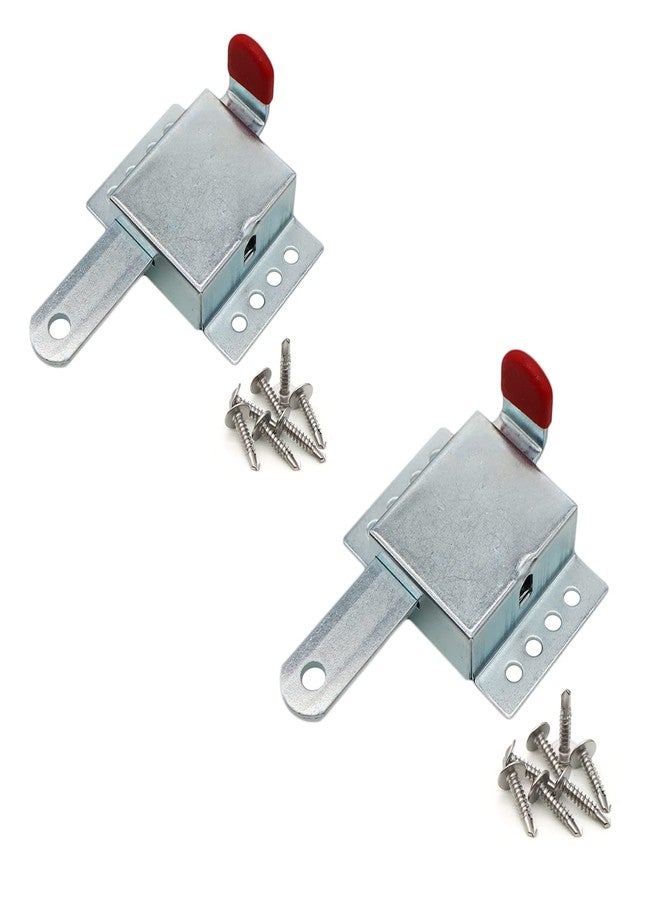 Xadnitu Heavy Duty Inside Deadlock, Galvanized Steel Garage Door Slide Lock for Most Garage Doors, Locking Sliding Latch for Manual Open, 1 Pack - Image 1