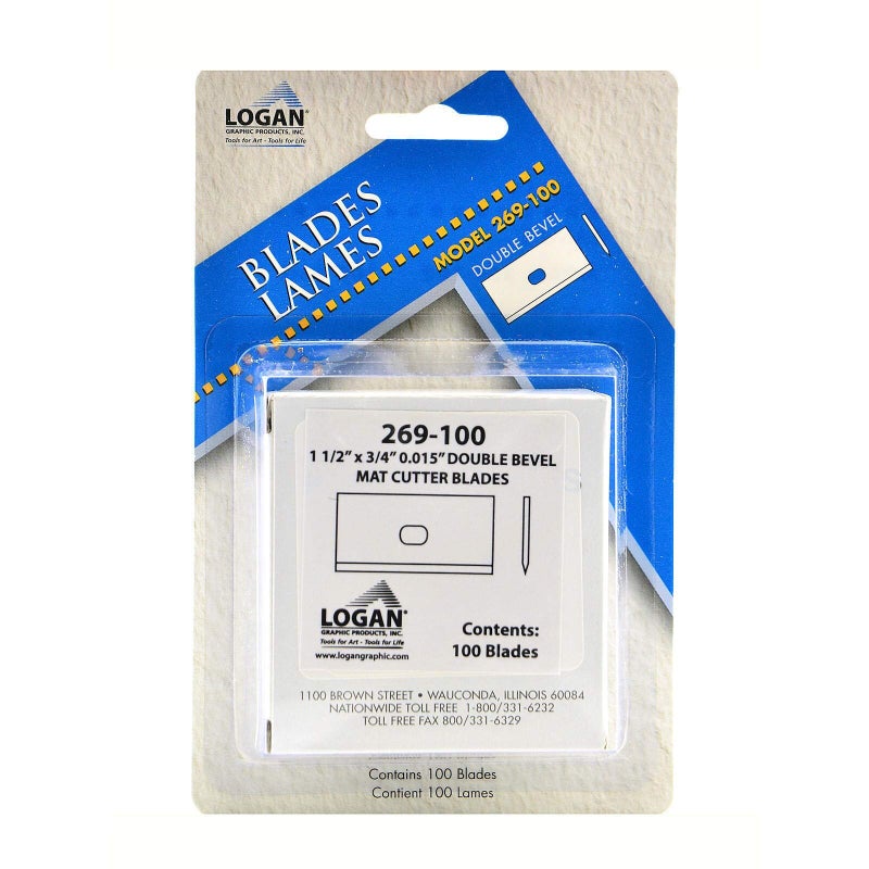 Logan Graphic Products, Inc. Mat Cutter Replacement Blades, 100-Pack (ANL270-100) - Image 3