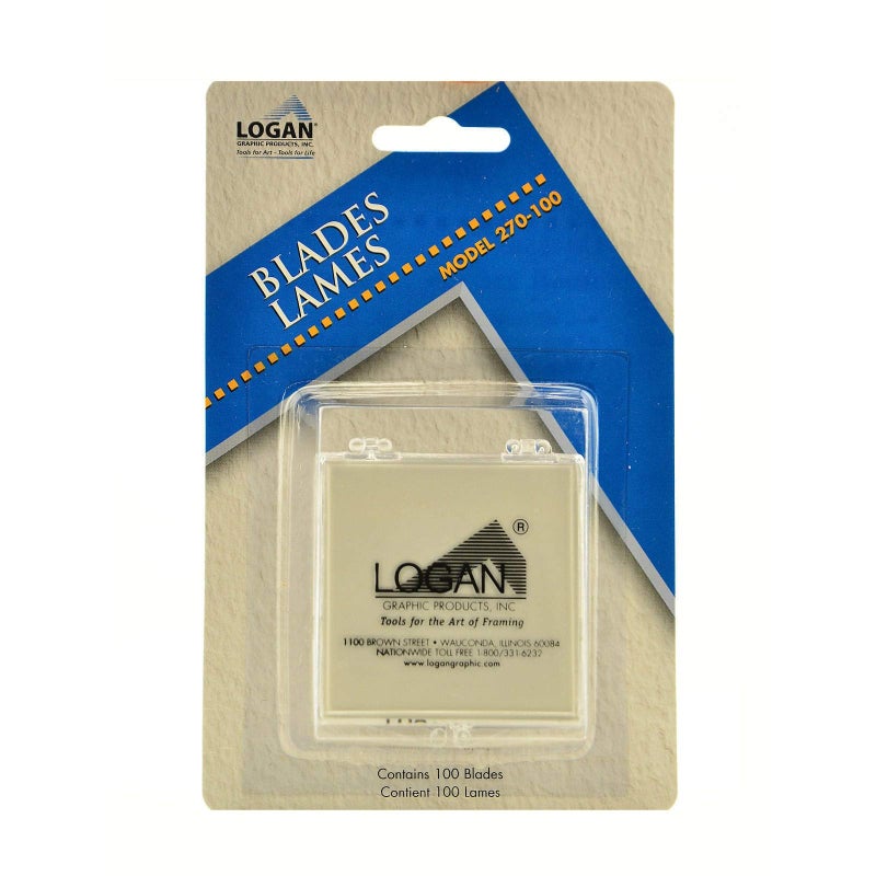 Logan Graphic Products, Inc. Mat Cutter Replacement Blades, 100-Pack (ANL270-100) - Image 1