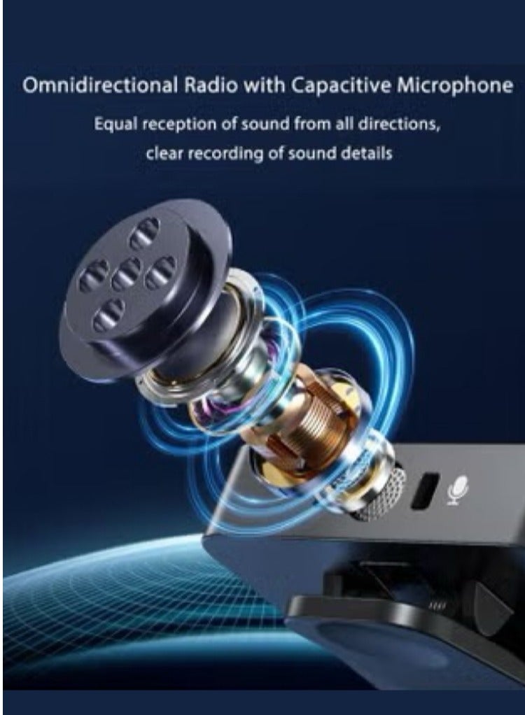 3 in 1 Wireless Lavalier Microphone Noise Cancellation Microphone Mini LED Display Mic for Android, iPhone and Camera Computer Plug and Play Microphone for Vlog Video Recording Interview YouTube TikTok - Image 5