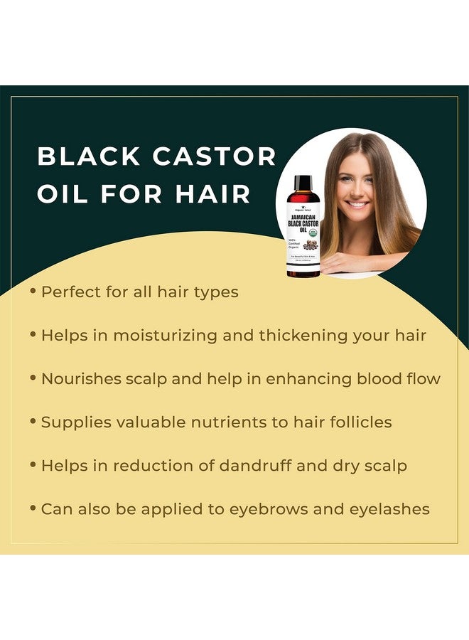 Organic Netra Cold Pressed Jamaican Black Castor Oil For Hair Growth | For Healthy, Thick And Black Hair | Reduces Acne Marks And Fine Lines | For All Hair And Skin Types - 250Ml - Image 5