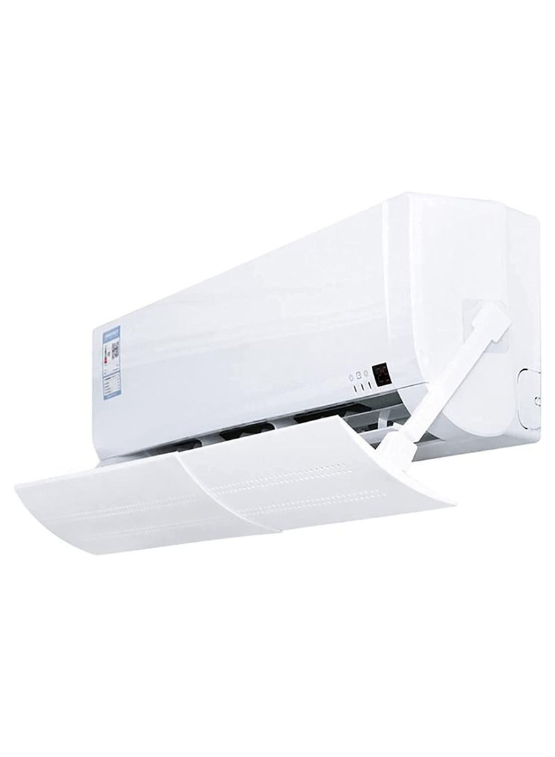 DubaiGallery Anti Direct Blowing Adjustable Air Conditioner Deflector White - Image 2