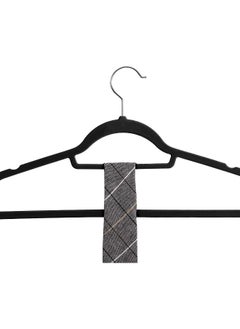 Red Dot Gift Red Dot Gift®10-Pack Black Non-Slip Velvet Hangers 42cm With 360 Degree Rotatable Hook - Durable & Slim - Non Slip Hangers for Coat Hangers - Pant Hangers  - Image 4