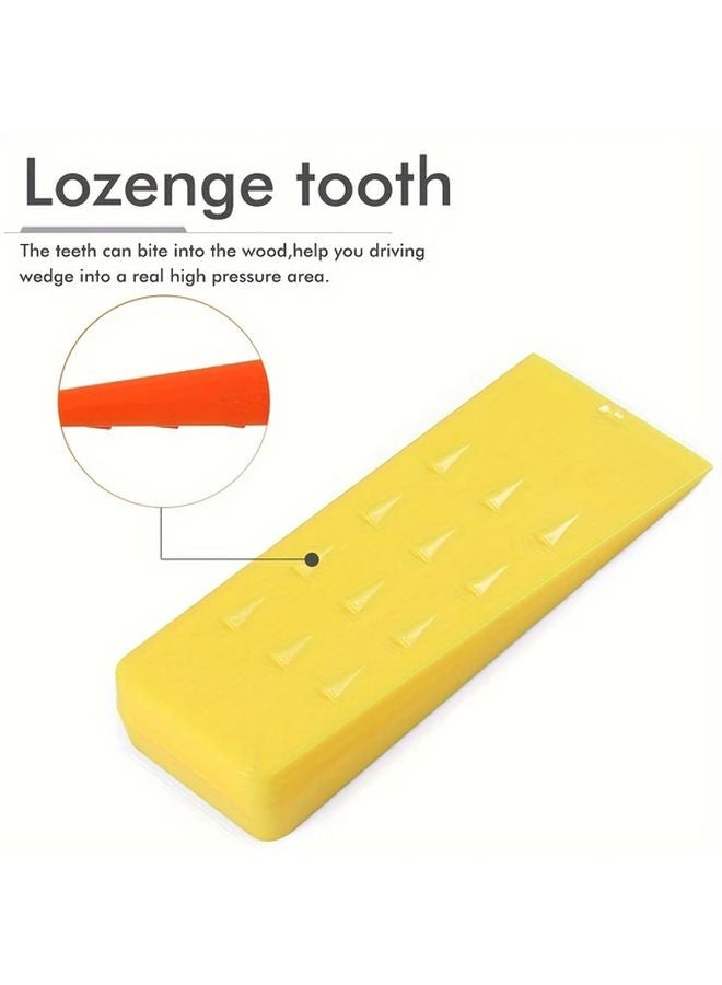 Orange Plastic Logging Wedge 10 Inches for Woodcutting and Tree Felling - Image 5