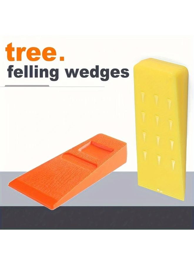 Orange Plastic Logging Wedge 10 Inches for Woodcutting and Tree Felling - Image 4