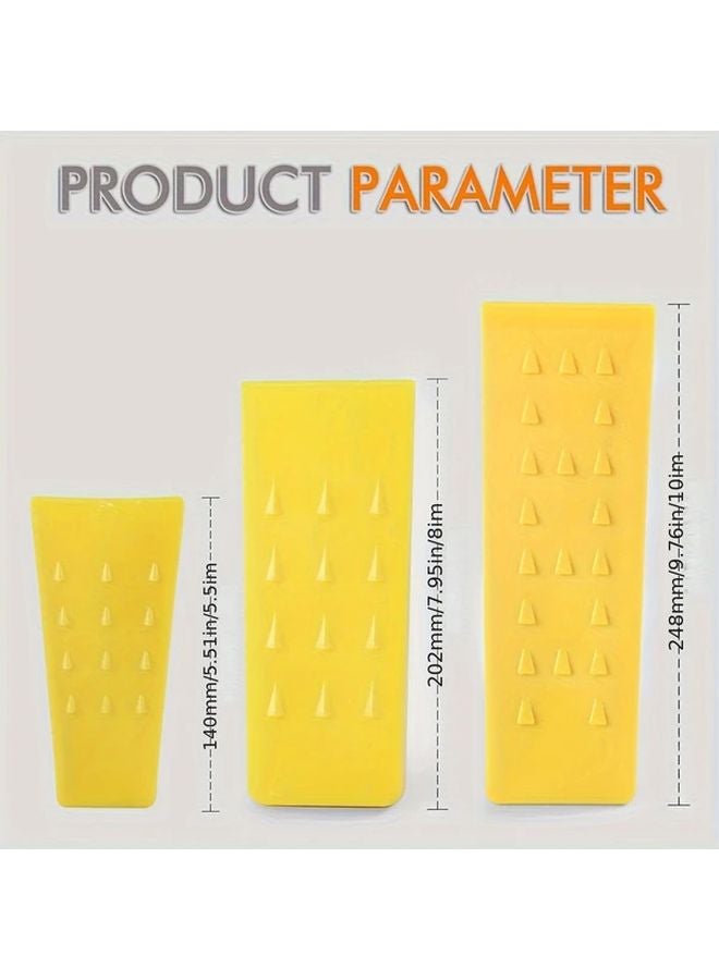 Orange Plastic Logging Wedge 10 Inches for Woodcutting and Tree Felling - Image 2