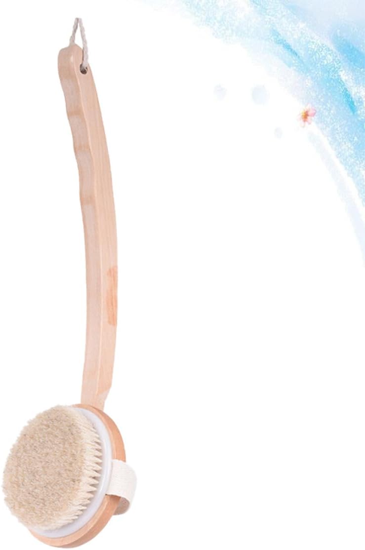 Long Handle Back Brush and Bath Cleaning Brush, Curved Handle for Gentle Exfoliating and Massage, Suitable for Men and Women Shower Bathing Accessories - Image 4