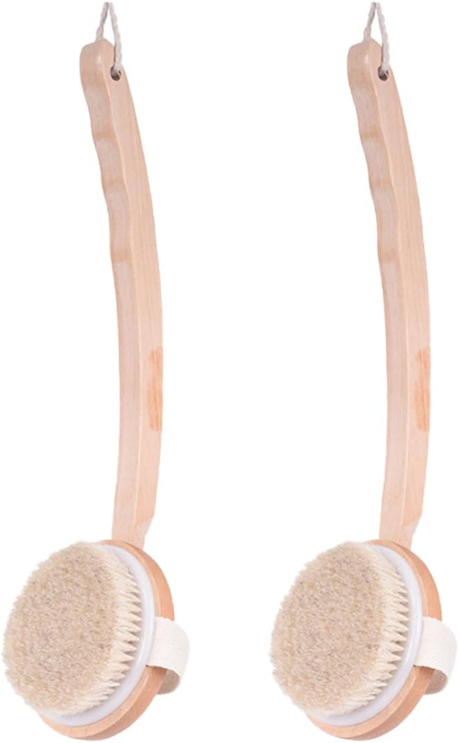 Long Handle Back Brush and Bath Cleaning Brush, Curved Handle for Gentle Exfoliating and Massage, Suitable for Men and Women Shower Bathing Accessories - Image 5