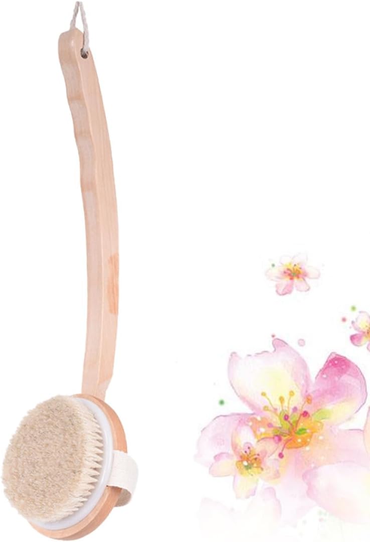Long Handle Back Brush and Bath Cleaning Brush, Curved Handle for Gentle Exfoliating and Massage, Suitable for Men and Women Shower Bathing Accessories - Image 3