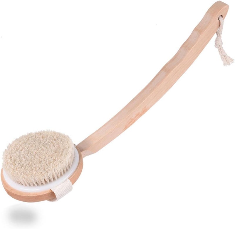 Long Handle Back Brush and Bath Cleaning Brush, Curved Handle for Gentle Exfoliating and Massage, Suitable for Men and Women Shower Bathing Accessories - Image 1