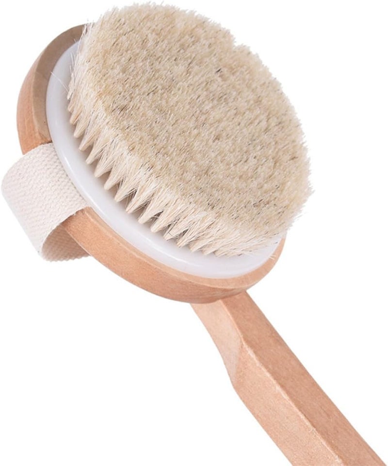 Long Handle Back Brush and Bath Cleaning Brush, Curved Handle for Gentle Exfoliating and Massage, Suitable for Men and Women Shower Bathing Accessories - Image 2