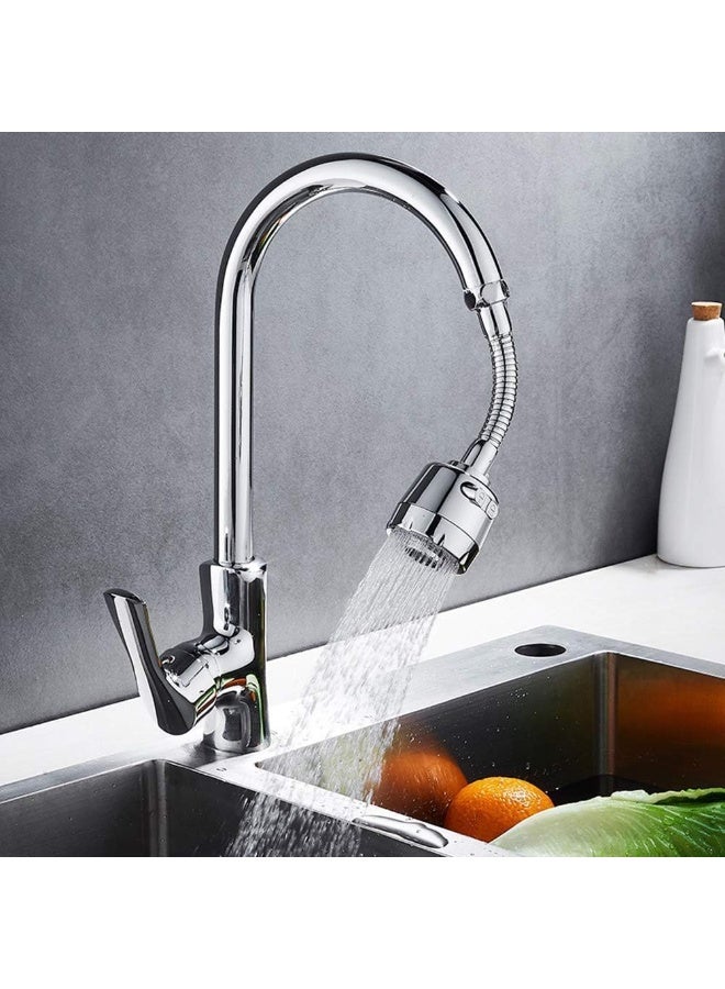 Relex 360°Rotatable Kitchen Faucet Head Movable Tap Head Anti-Splash Replacement Faucet Sprayer Head Water-Saving Sink Faucet Booster Nozzle for Kitchen, Bathroom Faucet - Image 1