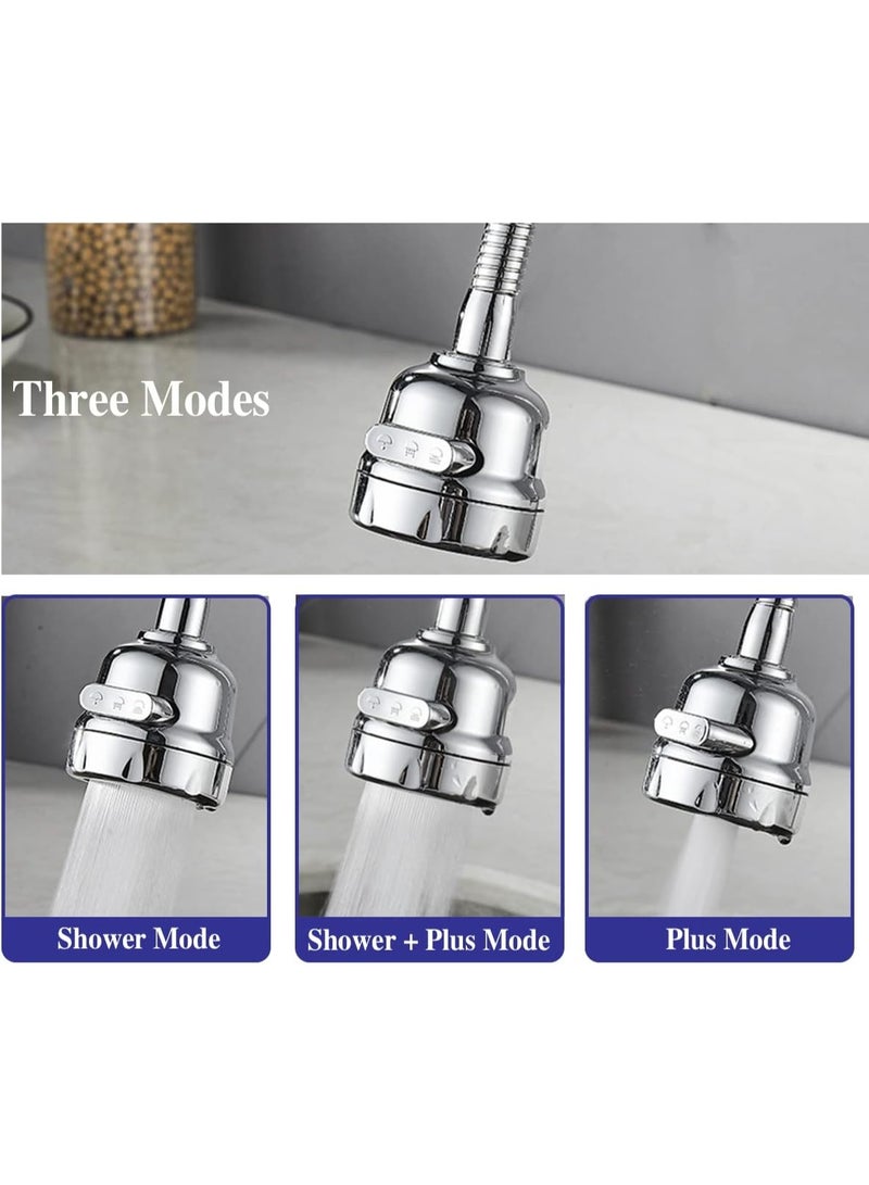 Relex 360°Rotatable Kitchen Faucet Head Movable Tap Head Anti-Splash Replacement Faucet Sprayer Head Water-Saving Sink Faucet Booster Nozzle for Kitchen, Bathroom Faucet - Image 3