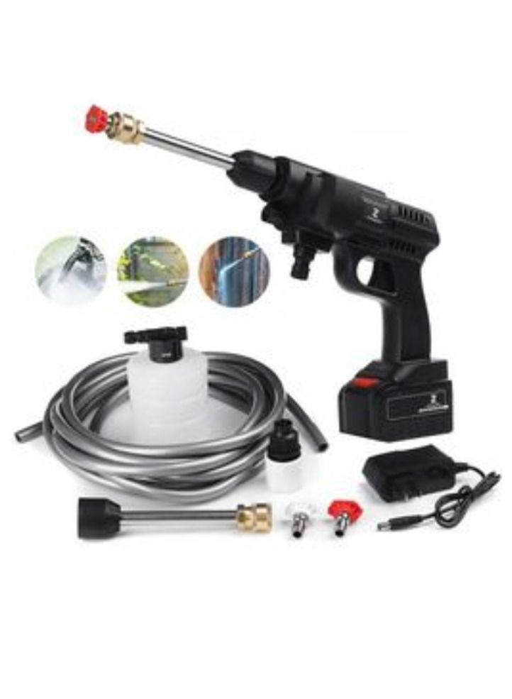 Generic Cordless High Pressure Car Washer Gun, with 2400mAh Battery Handheld Auto Spray Powerful Car Washer Garden Water Jet, for Washing Cars, Watering Flowers, Cleaning Floors  - Image 4