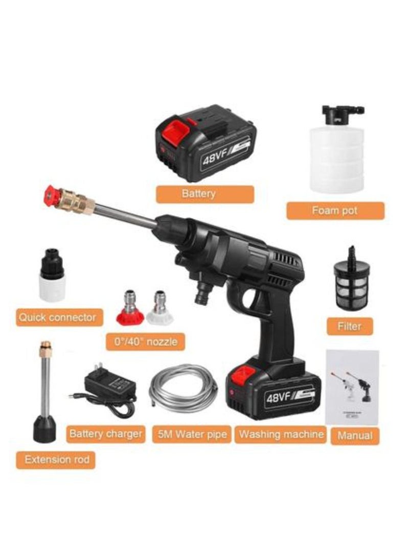 Generic Cordless High Pressure Car Washer Gun, with 2400mAh Battery Handheld Auto Spray Powerful Car Washer Garden Water Jet, for Washing Cars, Watering Flowers, Cleaning Floors  - Image 3