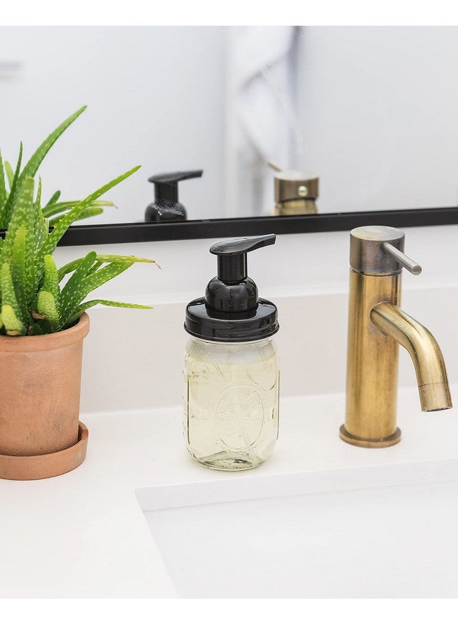 Jarmazing Products Mason Jar Foaming Soap Dispenser - Black - with 16 Ounce Ball Mason Jar - Two Pack! - Image 5