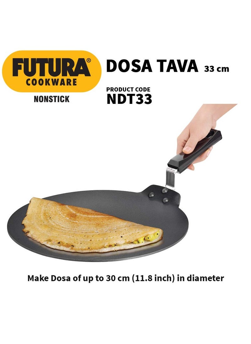 Hawkins Futura Nonstick Dosa Tava, Diameter 33 cm, Thickness 4.88 mm (NDT33)  - Image 4