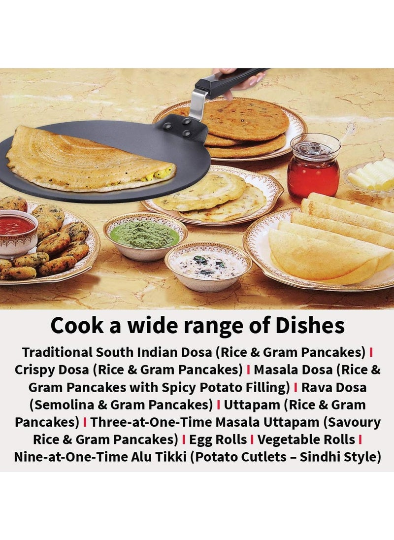 Hawkins Futura Nonstick Dosa Tava, Diameter 33 cm, Thickness 4.88 mm (NDT33)  - Image 5