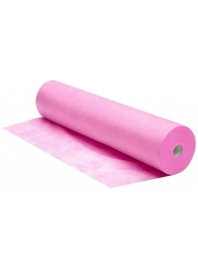 Amira Beauty Disposable Non Woven Bed Sheet 31.5" X 70" 30 Gram For Massage, Spa, Beauty, Exam Tables, Disposable Bed Roll (Pink) (1 Roll)  - Image 1