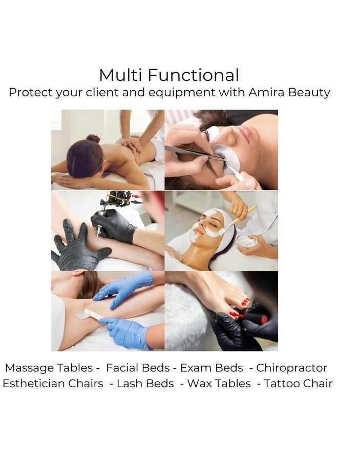 Amira Beauty Disposable Non Woven Bed Sheet 31.5" X 70" 30 Gram For Massage, Spa, Beauty, Exam Tables, Disposable Bed Roll (Pink) (1 Roll)  - Image 4