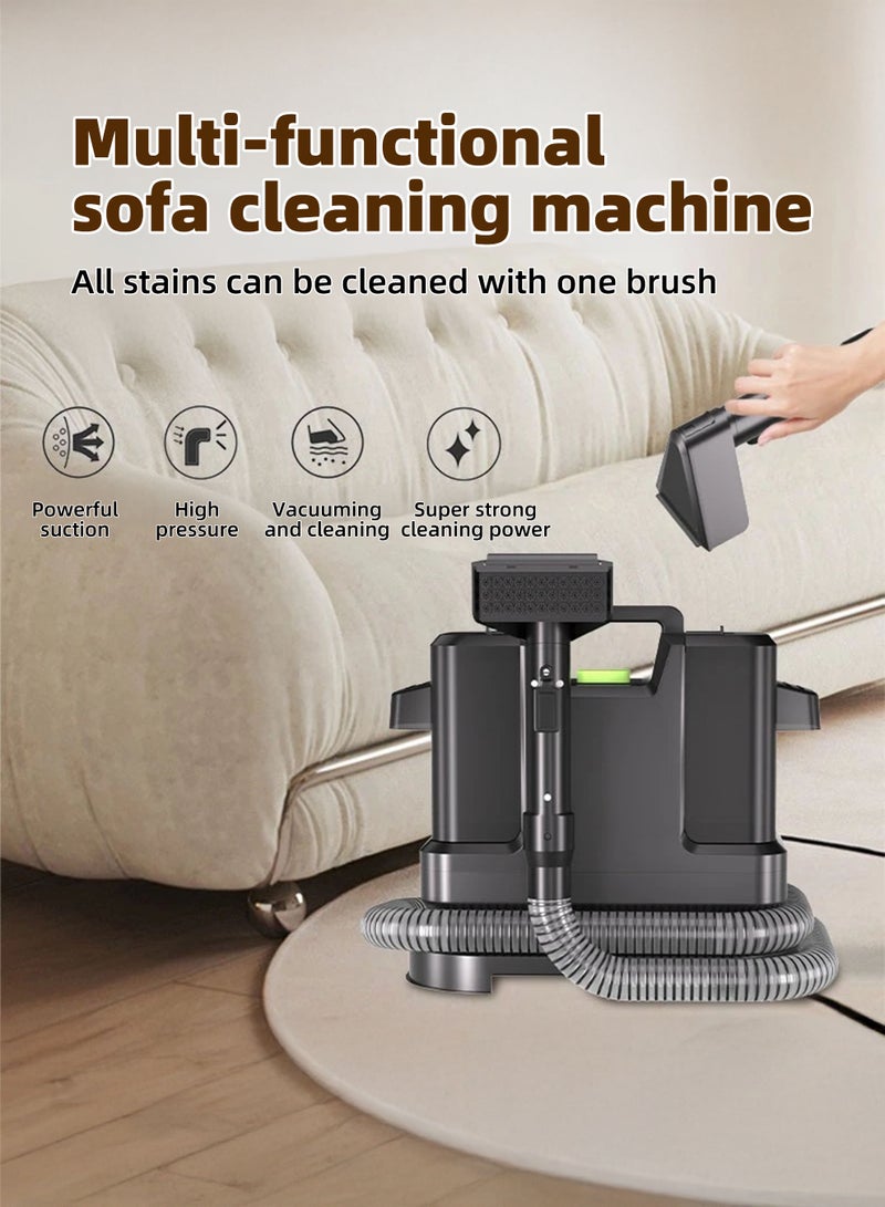 ET-LIFE Carpet Cleaner Wired Dry & Wet Cleaner, Removes Tough Spot & Stain, Easy To Use on Multi Surfaces: Sofa, Car And Upholstery 500W Black - Image 4