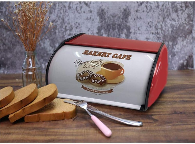 klarako Bread Box Bin Storage Containers, Rolling Door for Home, Coffee Shop or Bakery - Image 2