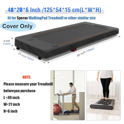 Aidetech Under Desk Treadmill Cover for Sperax Walking Vibration Pad, Dust-Proof Walking Pad Cover, Waterproof Protective Cover for Home Office - 48L x 20W x6H Inch(Cover Only) - Image 2