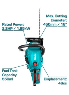 TOTAL Total Gasoline-Powered Chainsaw 46cc 18” - High Performance for Efficient Cutting  - Image 3