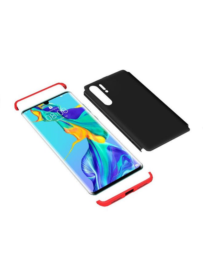 NIBEMINENT 3-Piece 360 Degree Protective Case Cover For Huawei P30 Pro Black/Red - Image 1