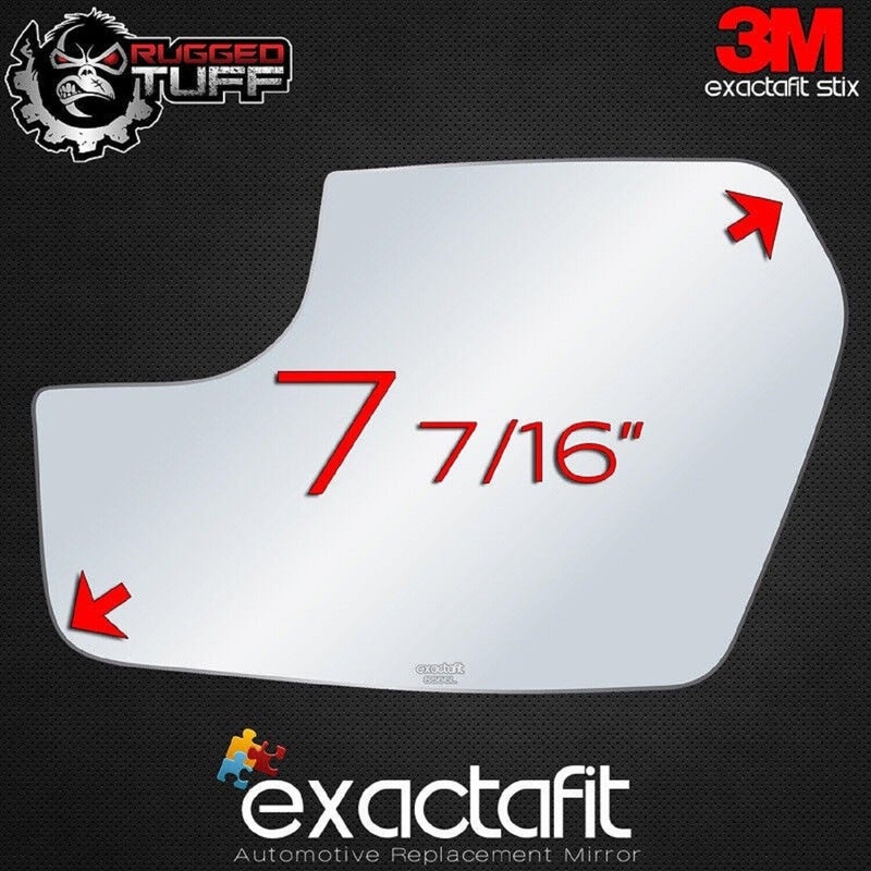 Rugged TUFF exactafit 8666L Driver Side Mirror Glass Replacement Repair Compatible With 2011-2012 Ford Fusion, 2011 Mercury Milan - Image 4