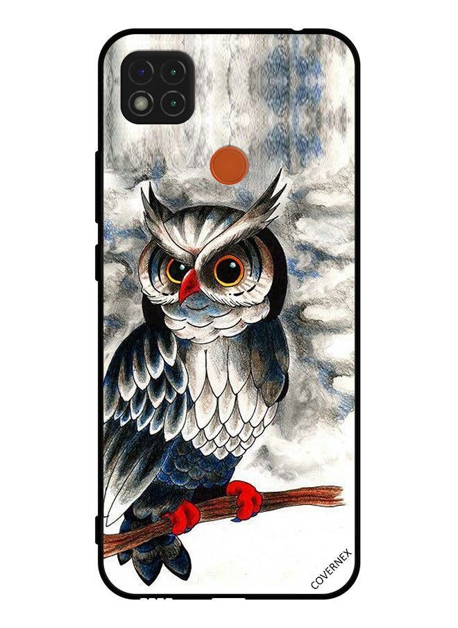 Covernex Protective Case Cover For Xiaomi Redmi 9C Owl Drawing Art  - Image 1