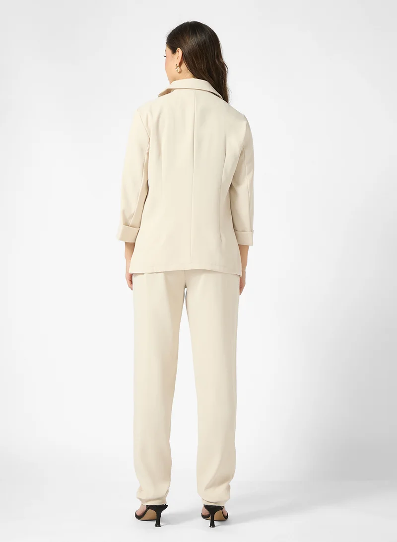 Ginger Tailored Relax Fit Blazer & Pant Suit Set