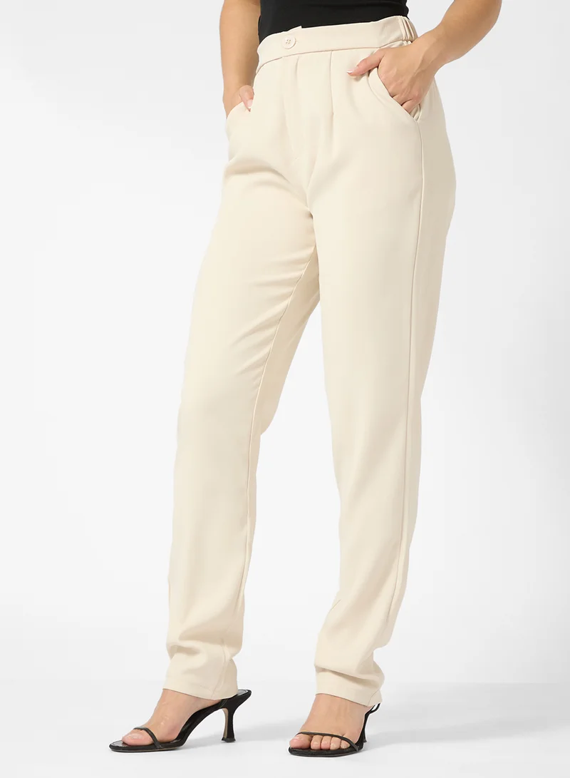 جينجر Tailored Relax Fit Blazer & Pant Suit Set