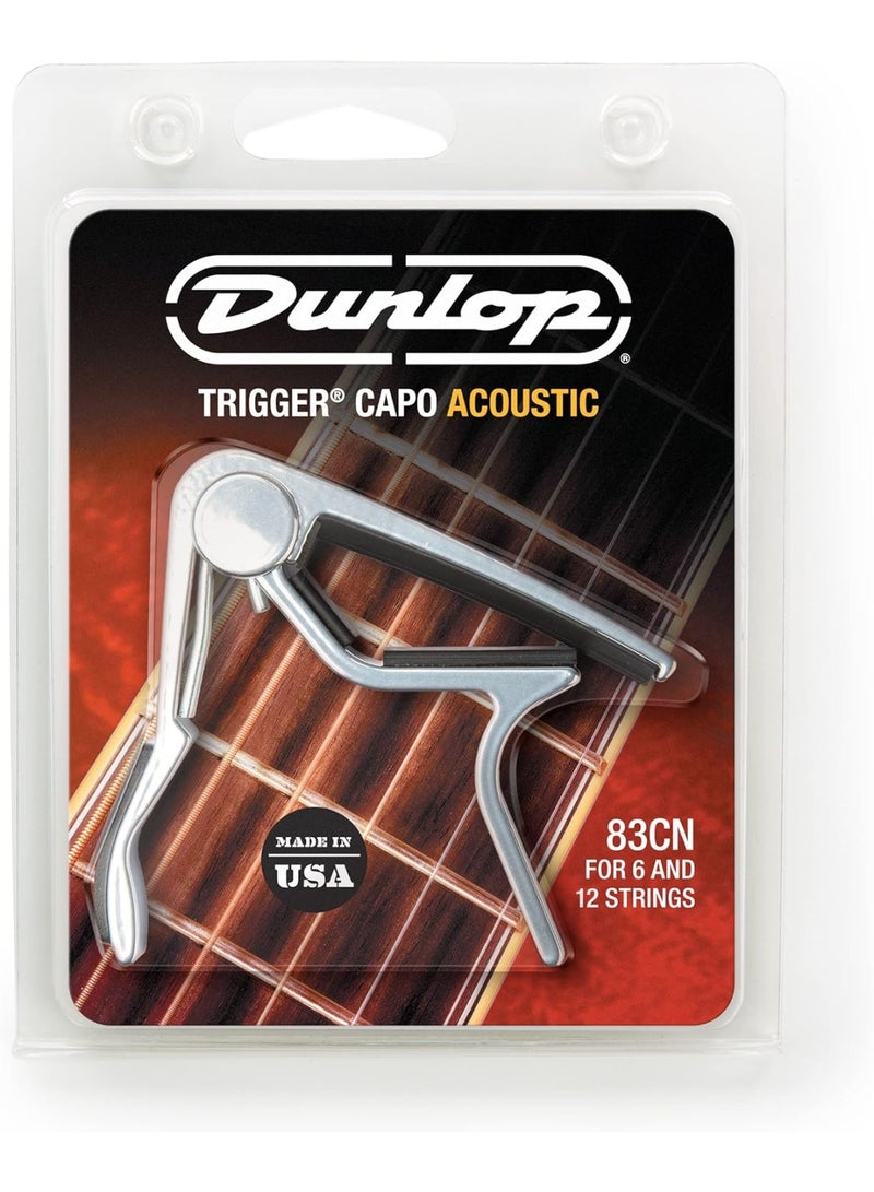 Dunlop Acoustic Trigger, Curved, Nickel, Guitar Capo - Image 2