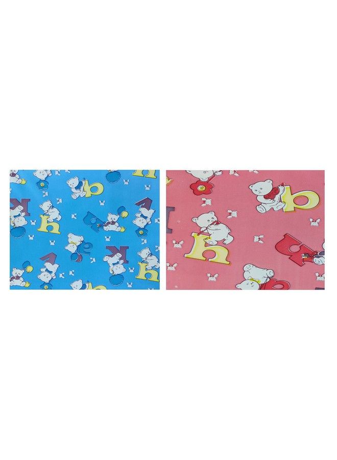 Ecosoft Plastic Sheetpvc Sheet For Kidsrubber Sheet For Babiesbed Wetting Protector(90 X 135 Cm) (Alphabet Pink & Blue) - Image 3
