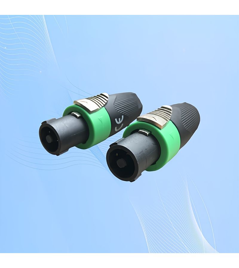 Green Four Pin Speaker Plug 5 Packs Easy Assembly No Soldering Twist Lock Release Adapter - Image 5