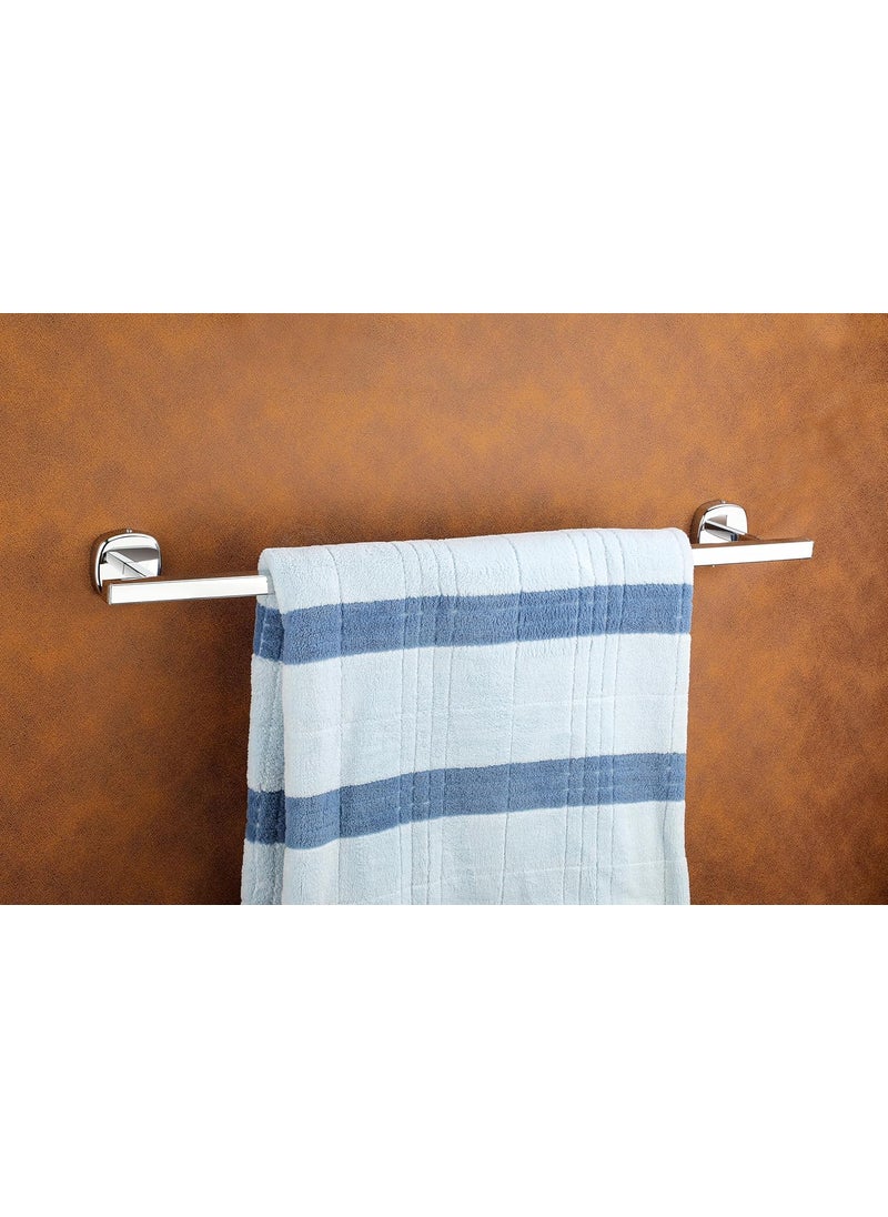 iSTAR iSTAR Stainless Steel 24 Inch Towel Rod for Bathroom Bar Stand Hanger Cloth Holder Chrome Finish Bathroom Accessories (Silver)  - Image 2