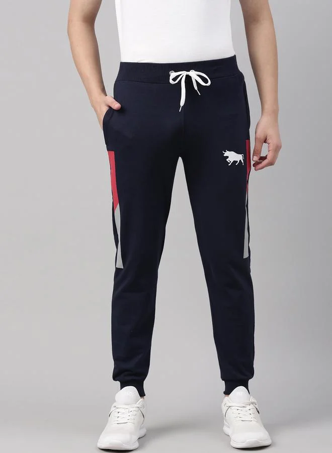 Bushirt Bushirt Mid Rise Regular Fit Printed Joggers with Drawstring