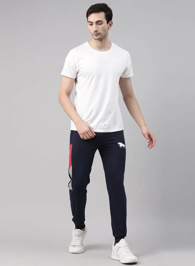 Bushirt Bushirt Mid Rise Regular Fit Printed Joggers with Drawstring