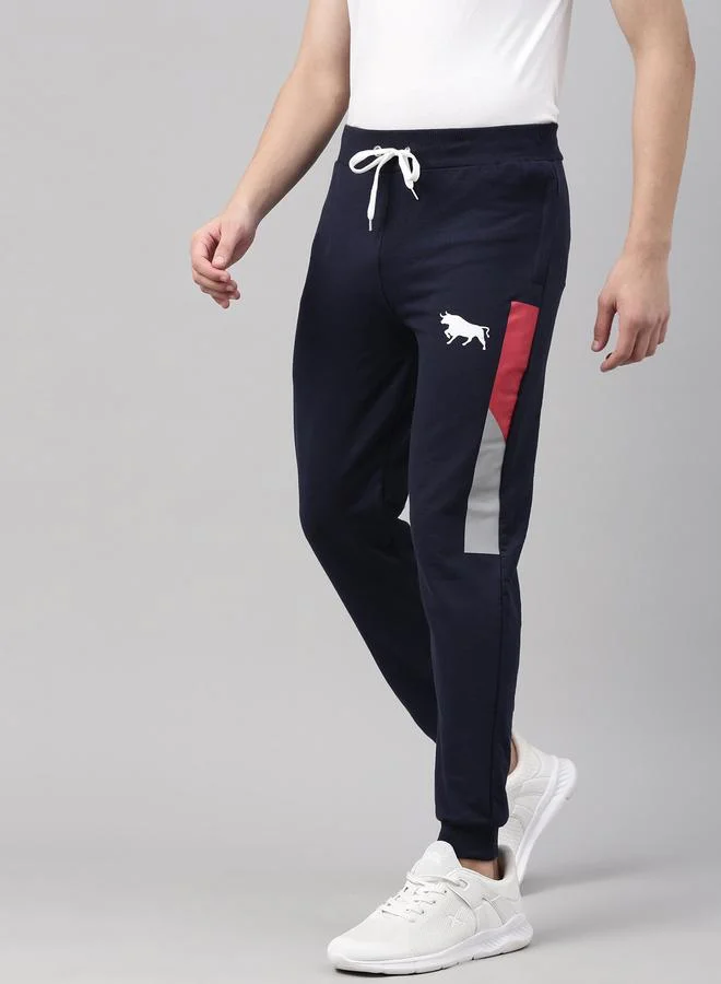 Bushirt Bushirt Mid Rise Regular Fit Printed Joggers with Drawstring