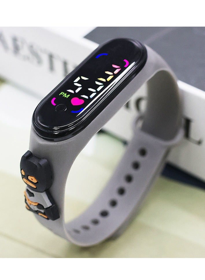 دي تي جي بي مجموعة من 6 ساعات رقمية سيليكون ملونة ومقاومة للماء للأطفال - Image 5