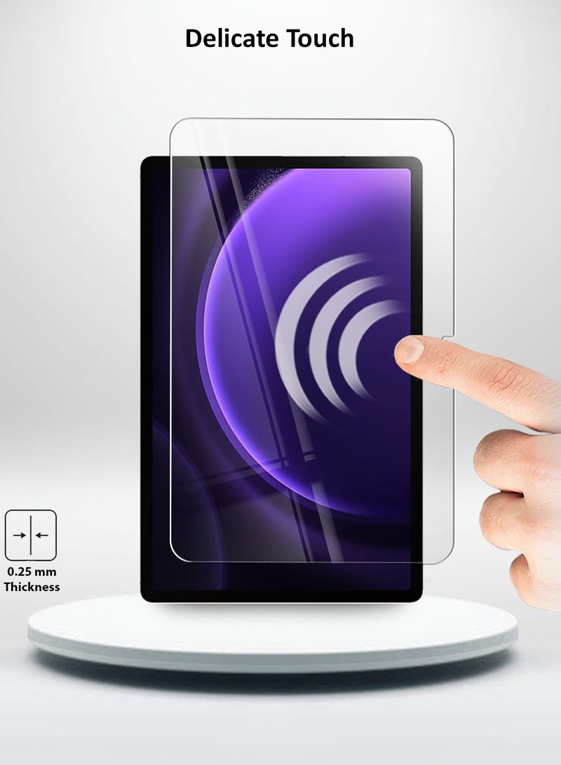 Techie حماية شاشة زجاجية مقسّاة واضحة HD خالية من الفقاعات سهلة التركيب لجهاز Samsung Galaxy Tab S9 / S9 FE 2023 بحجم 10.9 إنش - Image 4