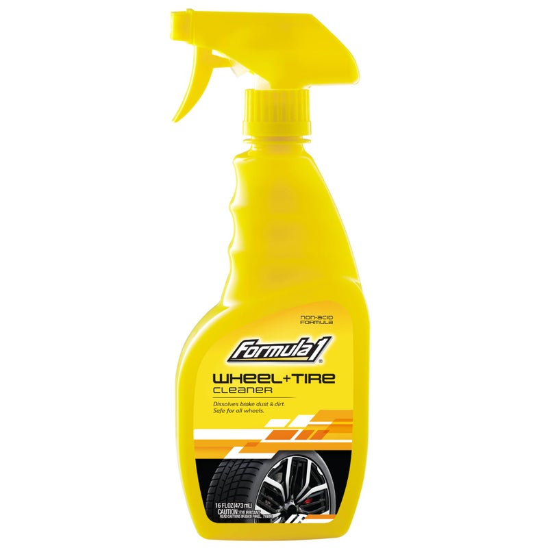 Formula 1 Wheel & Tire Cleaner - Removes Brake Dust and Dirt, Quickly Shines Rims & Tires, Safe for All Cars, Trucks, and Motorcycles (16 oz) - Image 1