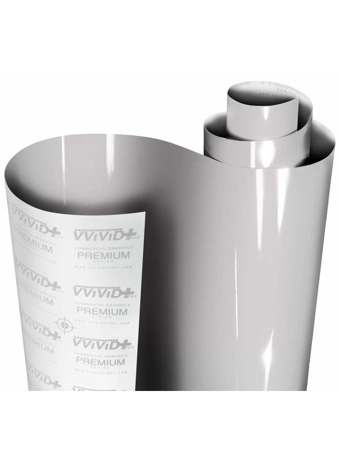 VViViD + Ultra Gloss Light Chalk Grey Vinyl (3ft x 5ft) - Image 1