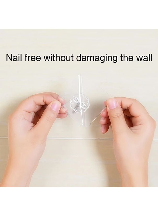 10 Heavy Duty Adhesive Hooks No Damage Wall Hanging For Kitchen Bathroom Decor - Image 3