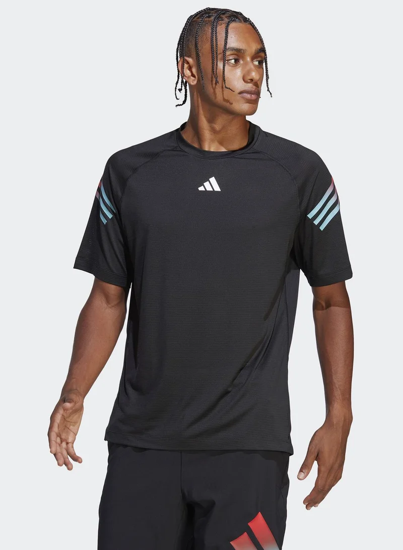 Adidas 3 Stripe Train Icons T-Shirt