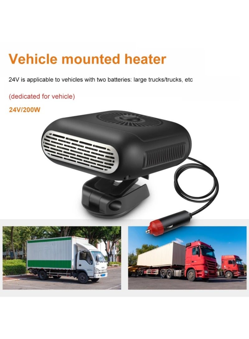 AROAQ Car Heater Demister Defogger 24V Windscreen Demister Defroster Car Heater Universal Angle Adjustment Auto Accessories - Image 2