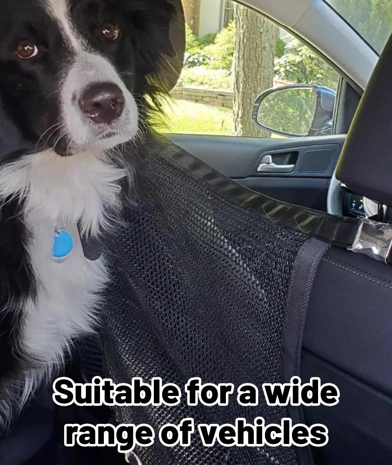 KalamkariX Car Divider for Dogs, Dog Car Barrier, Pet Barrier for Back Seat, Universal Fit for Most Cars and SUVs, Easy Installation with Hooks for Secure Travel Space, 53cm x 53cm - Image 5