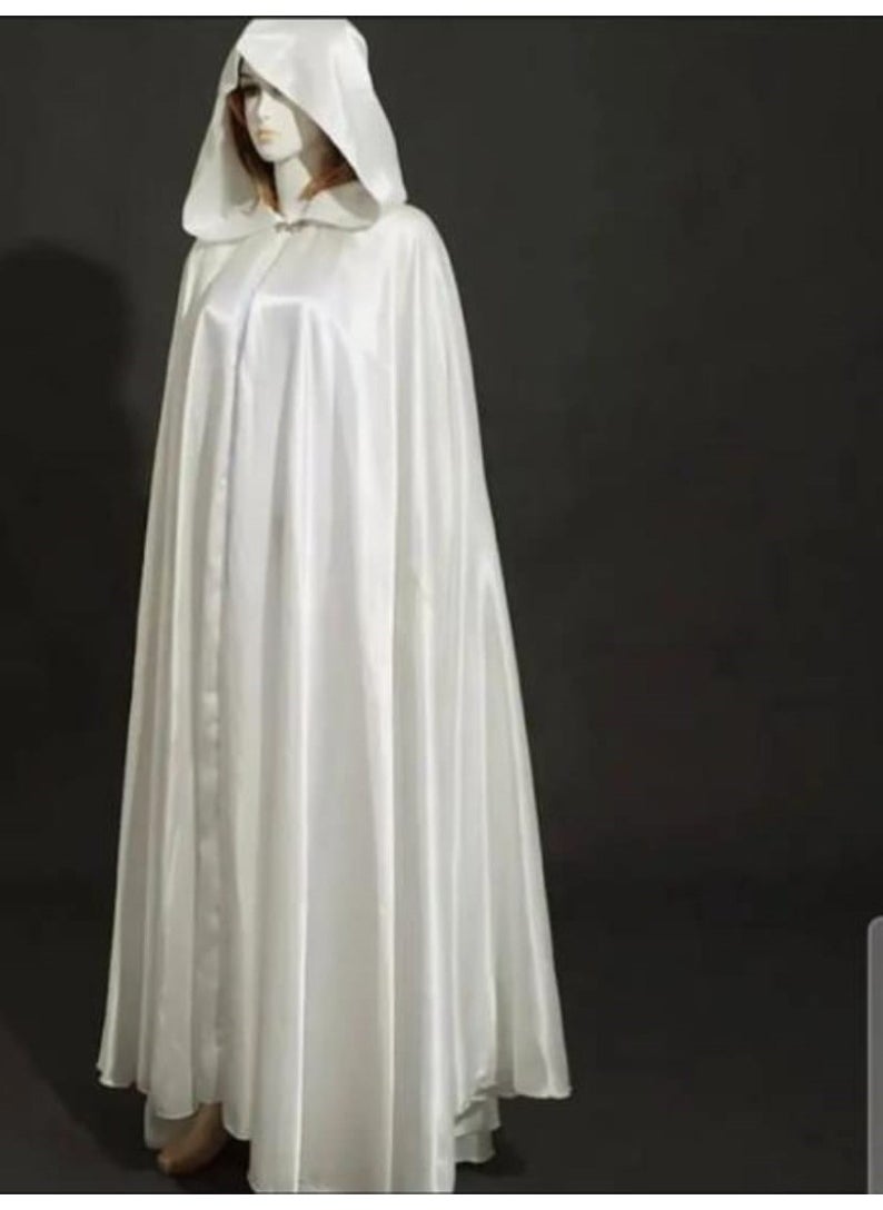 ماركة غير محددة عباية العروس بتصميم حصري سادة لليلة العمر  - Image 2