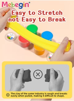 MEBEGIN 24 Colors Clay Kit for Kids with 83 Tools and Accessories ,Soft  Non-Sticky Modelling Clay with Storage Box,with Sculpting Tools DIY Ideal Clay for Children Adults and Artists Birthday Gift  - Image 3